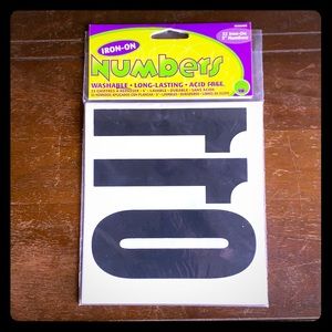 Iron-On Numbers *2 for $5*